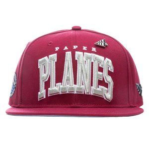 Paper Plane VOL 2 Fitted Hat With Pin Carmine / Blue UV Jay-Z
